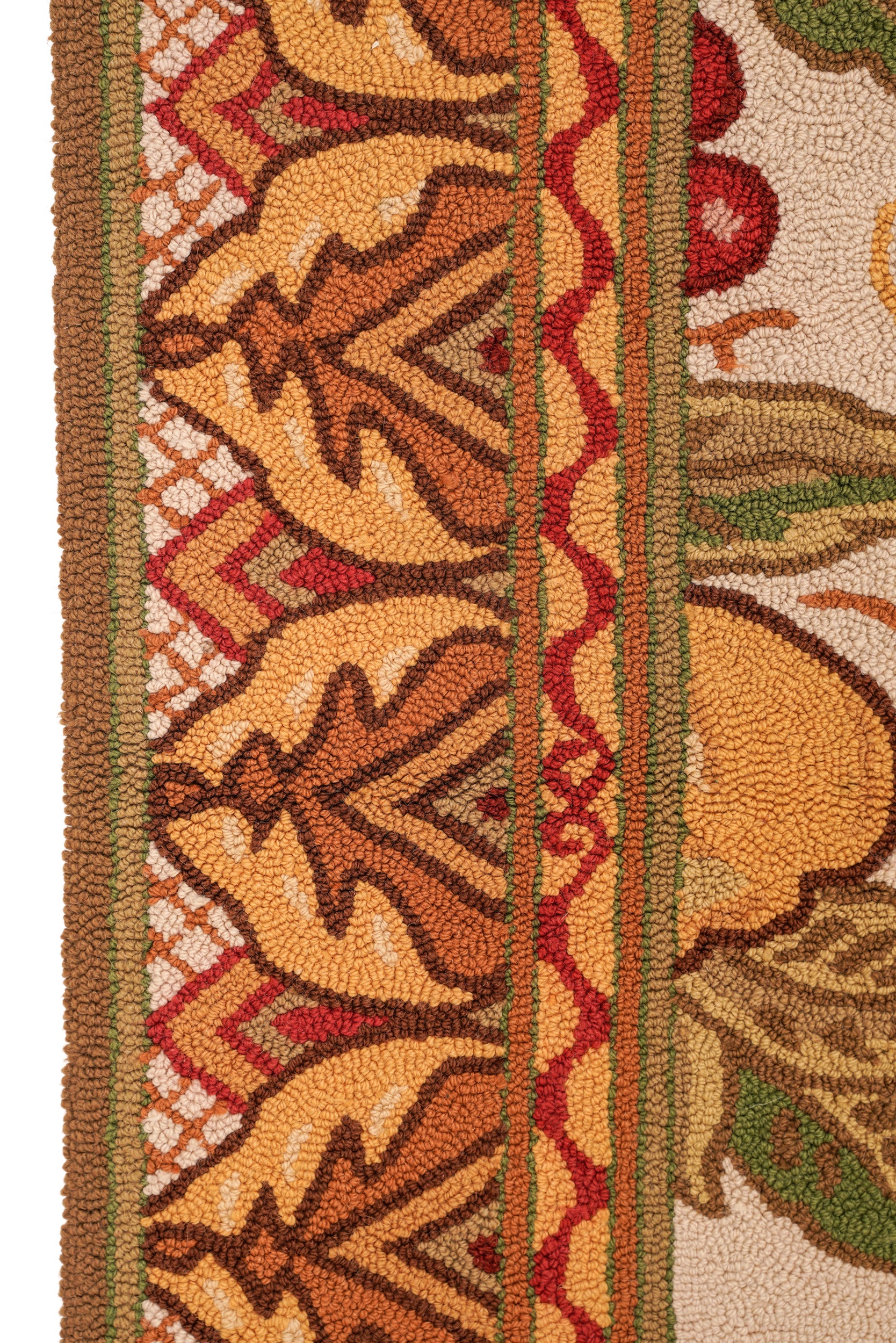 Vintage American Hook Rug 5'2" x 3'4"