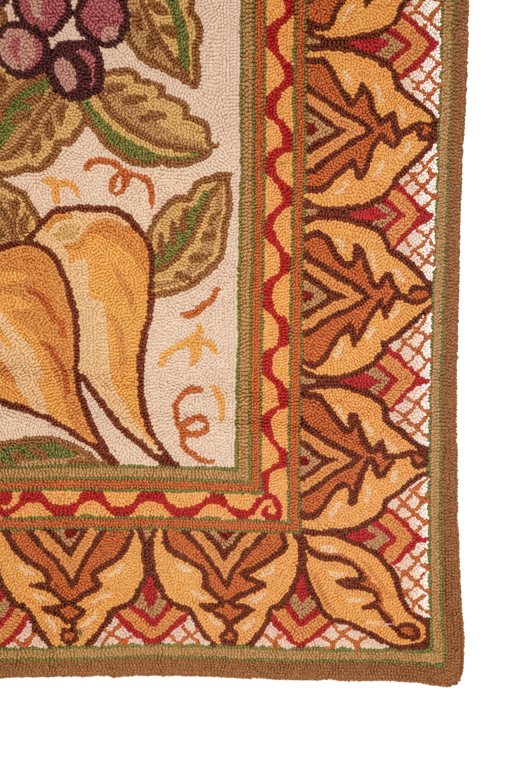 Vintage American Hook Rug 5'2" x 3'4"