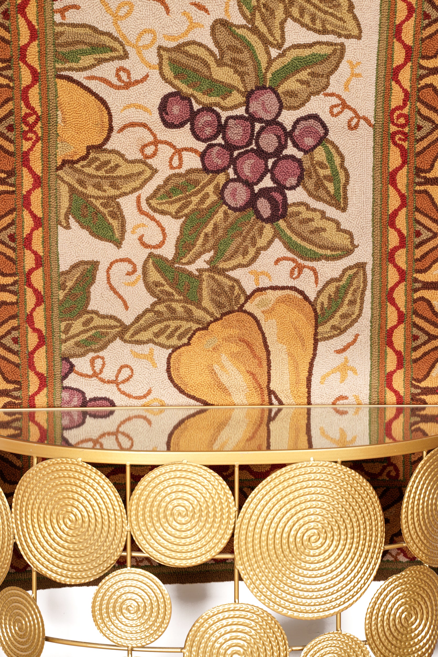 Vintage American Hook Rug 5'2" x 3'4"