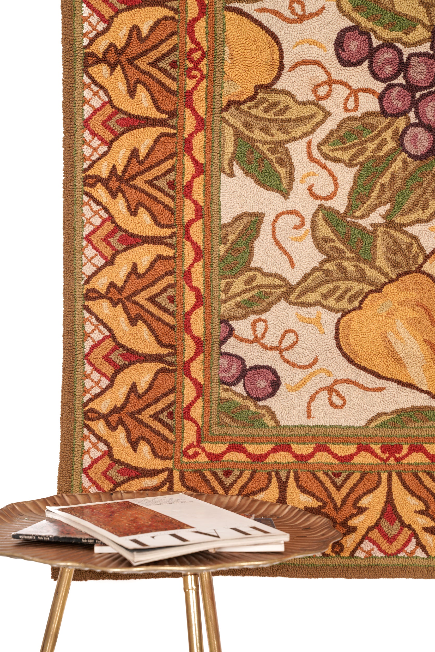 Vintage American Hook Rug 5'2" x 3'4"