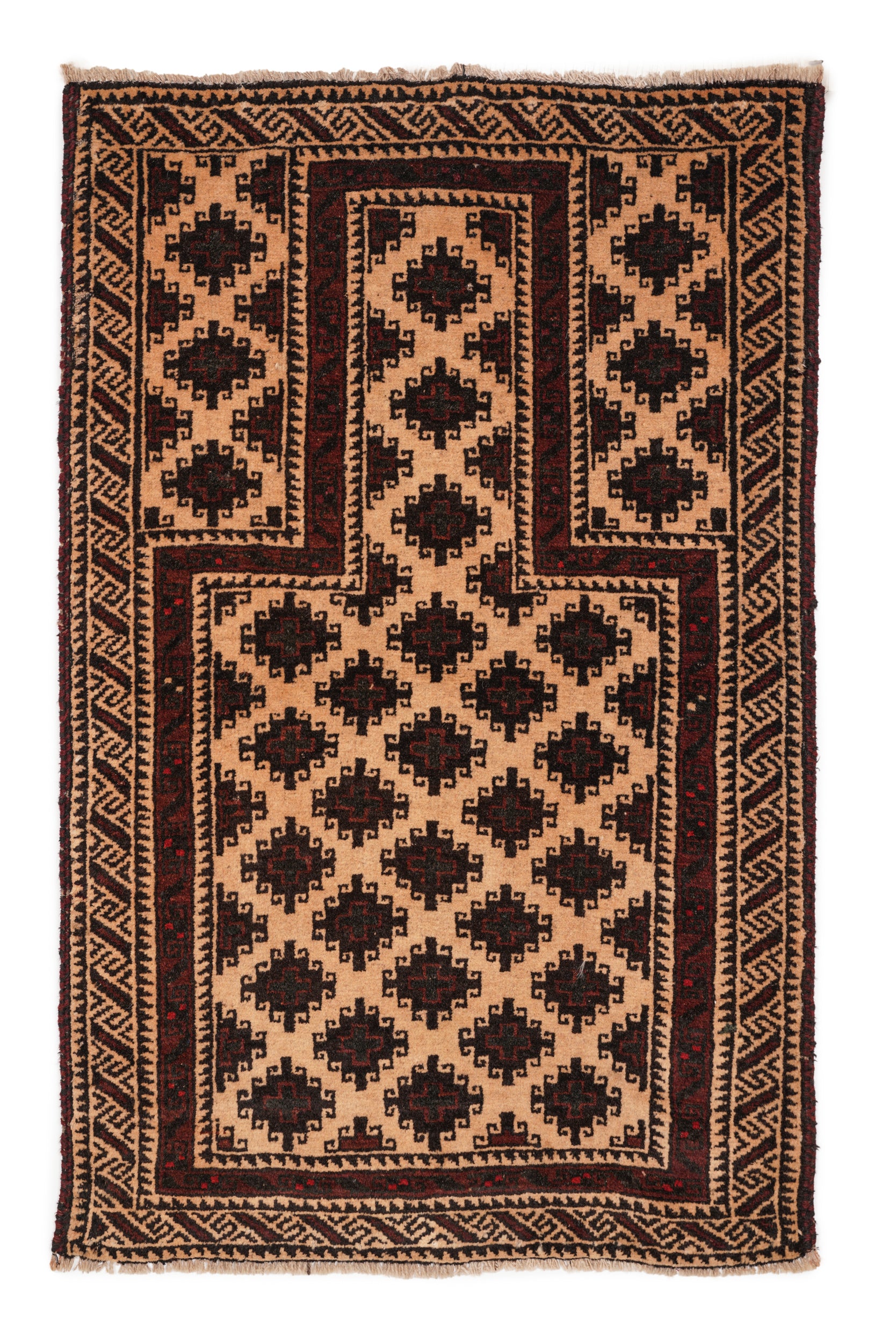 Vintage Baloch Prayer Rug 4'3" x 2'10"