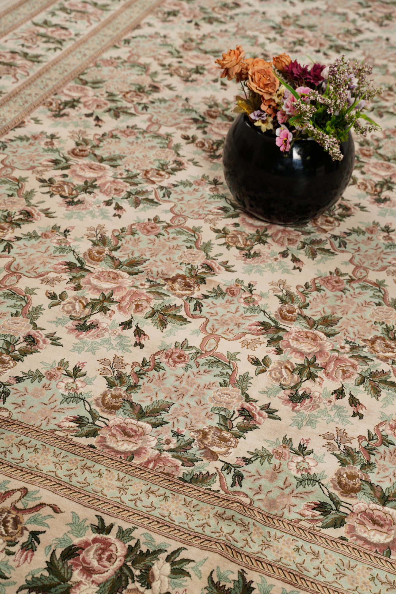 Modern Tabriz Rug 13'6" x 10'