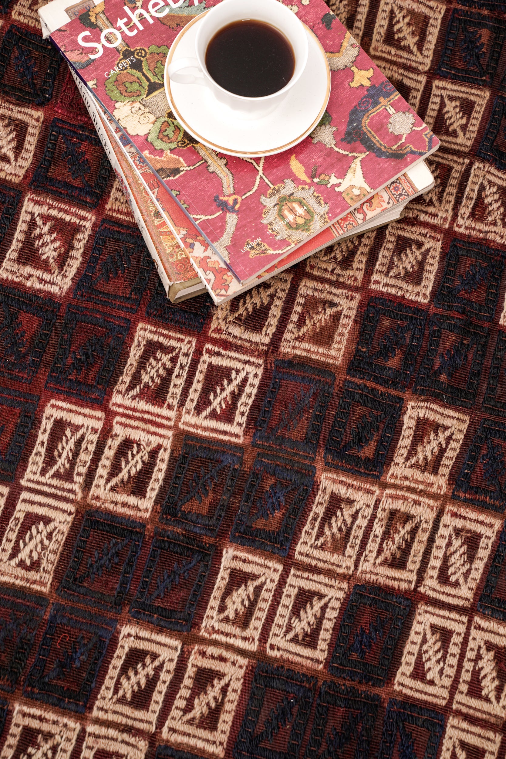 Antique Tribal Caucasian Soumak Kilim 6' x 5'