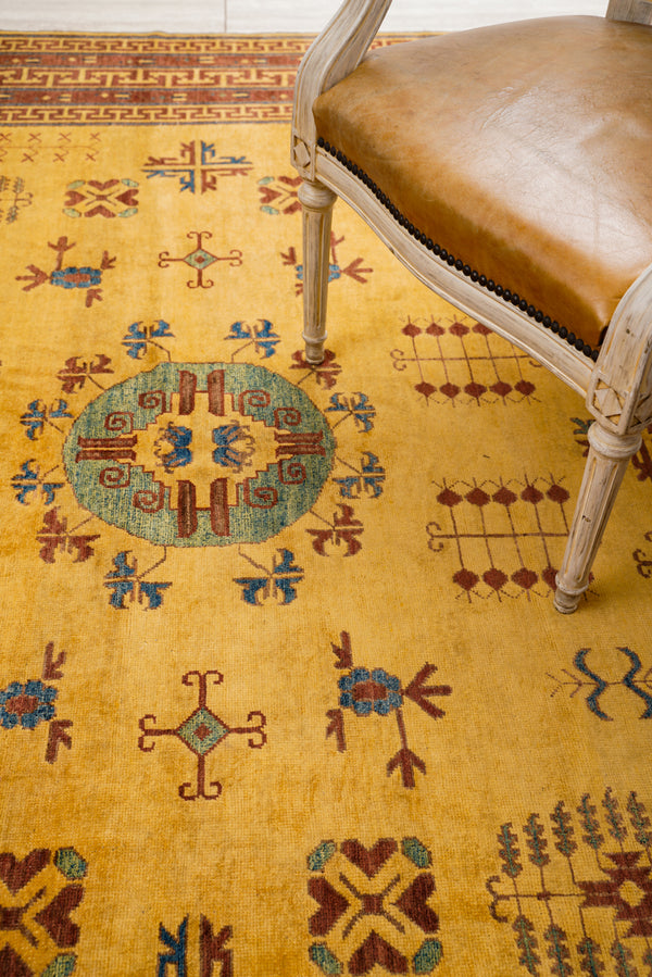 Modern Khotan Rug 12'4" x 9'1"