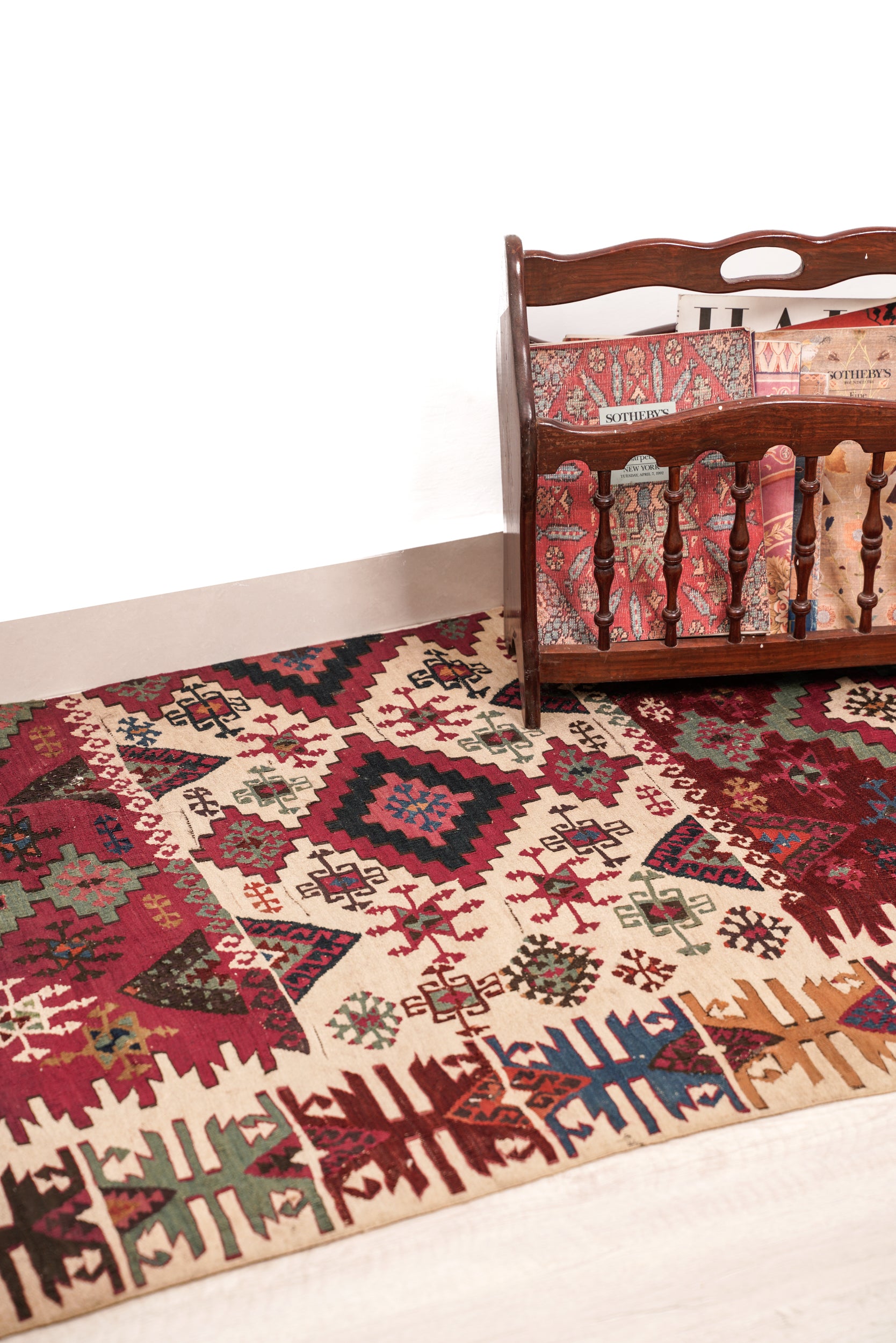 Antique Anatolian Kilim Rug (Reyhanli Aleppo) Kilim 8'1" x 2'8"