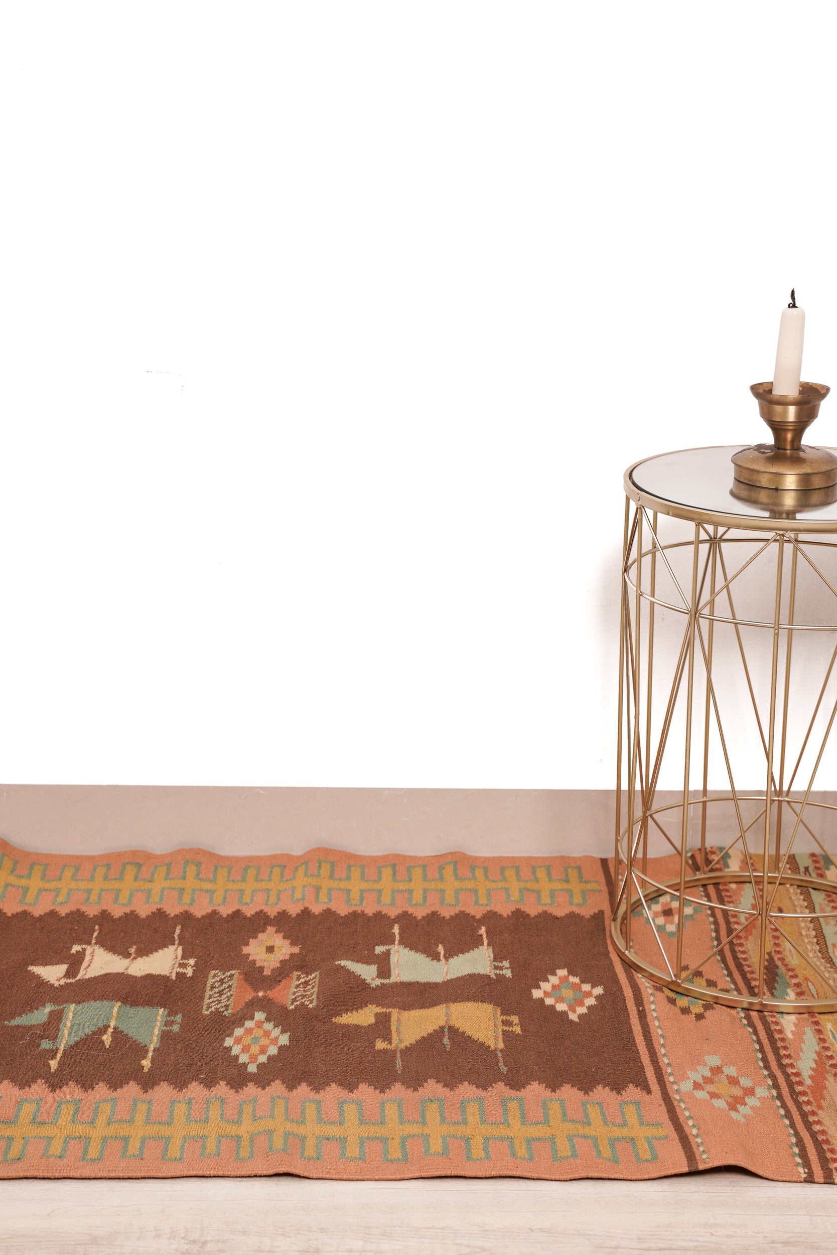 Vintage Swedish Kilim 4'9" x 2'4"