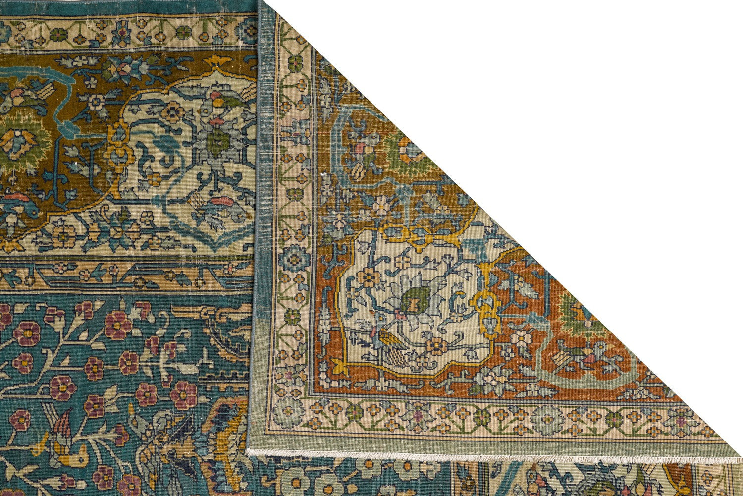 Antique Indian Agra Rug 19'6" x 12'1"