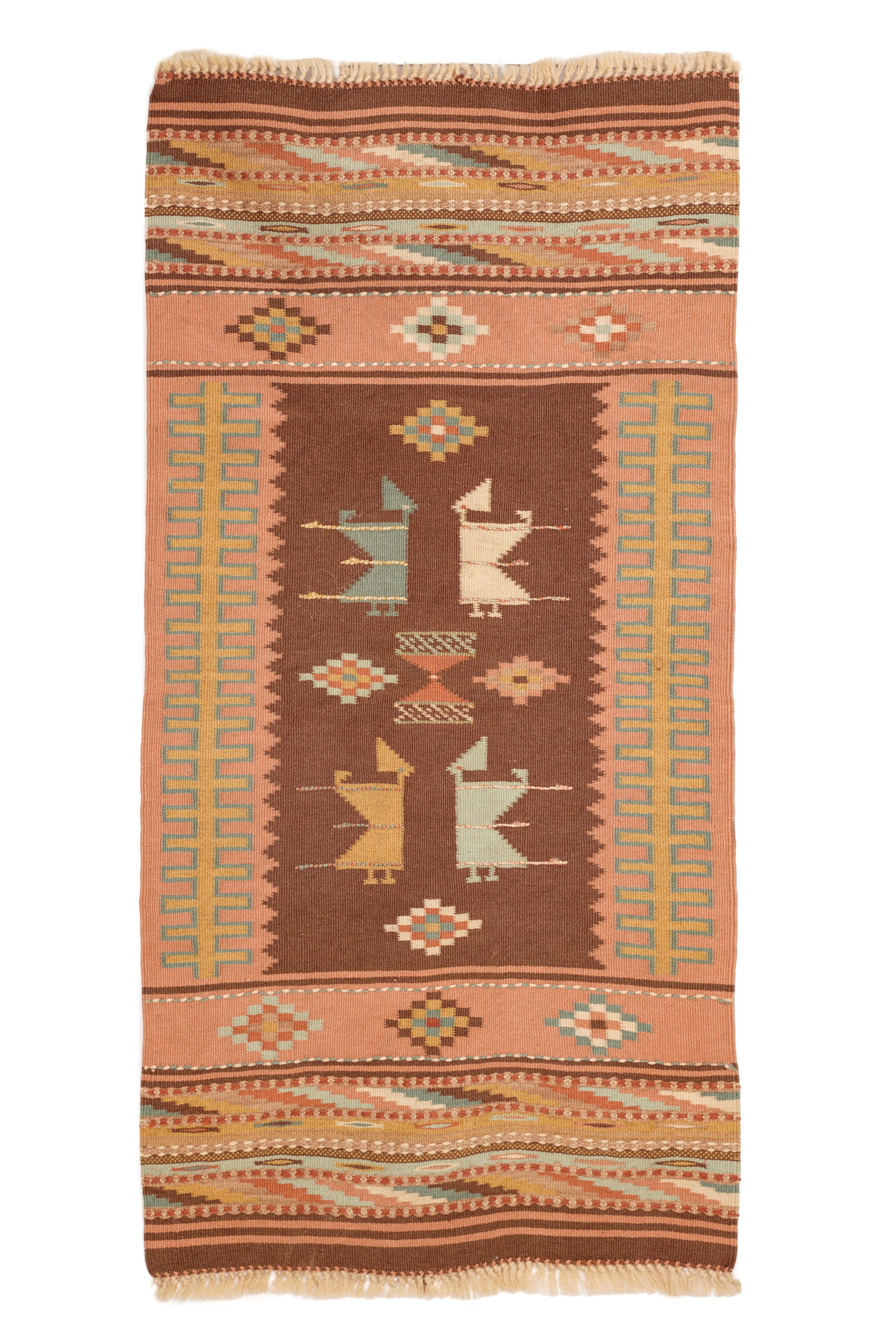 Vintage Swedish Kilim 4'9" x 2'4"