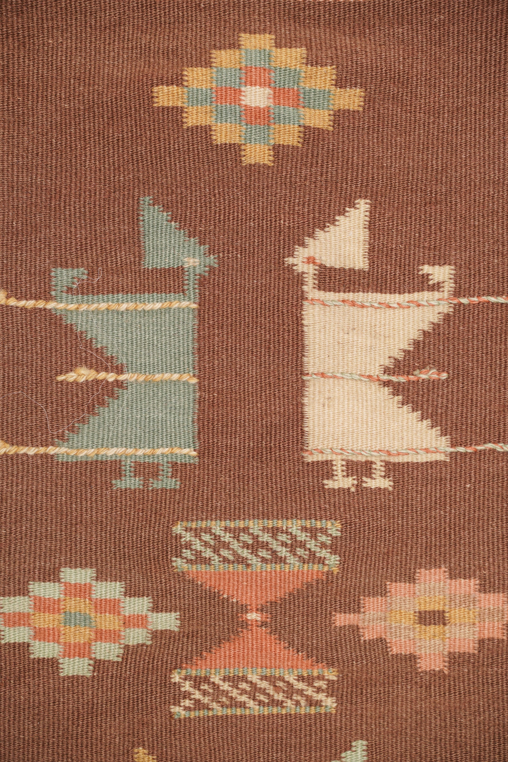 Vintage Swedish Kilim 4'9" x 2'4"