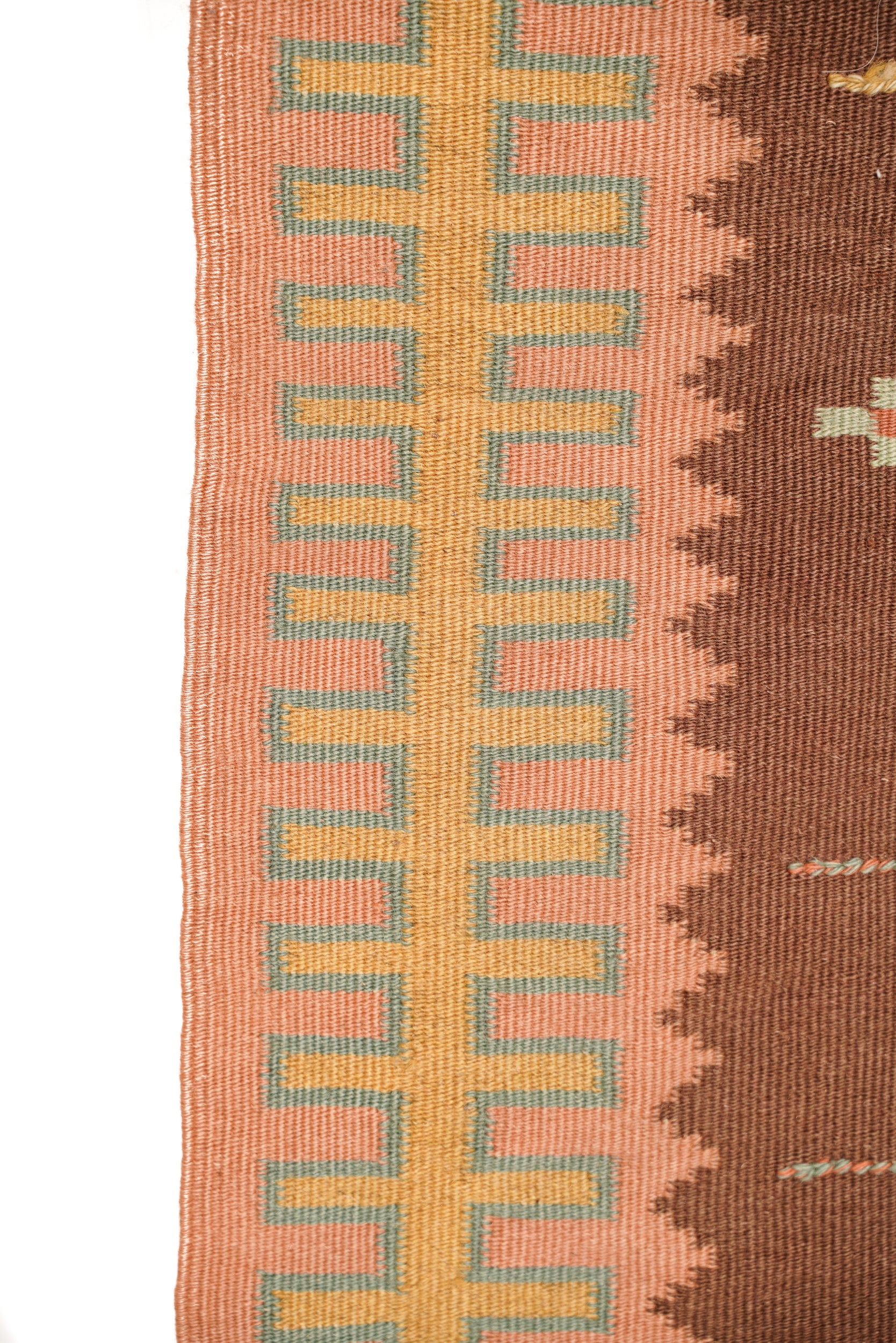 Vintage Swedish Kilim 4'9" x 2'4"