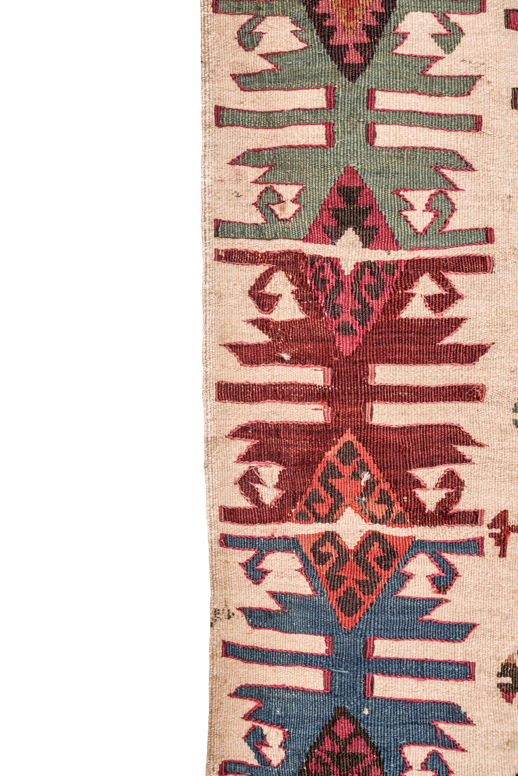 Antique Anatolian Kilim Rug (Reyhanli Aleppo) Kilim 8'1" x 2'8"