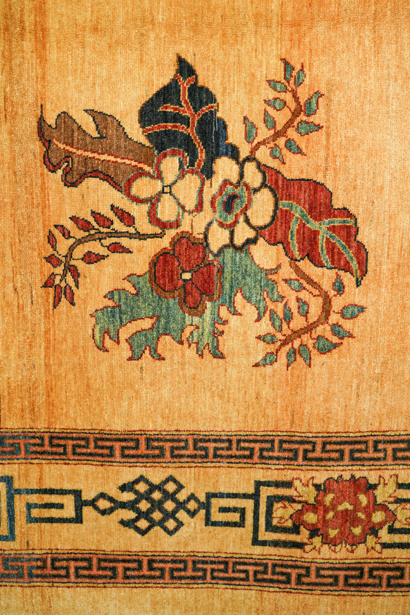 Modern Afghan Khotan Rug 11'7" x 8'