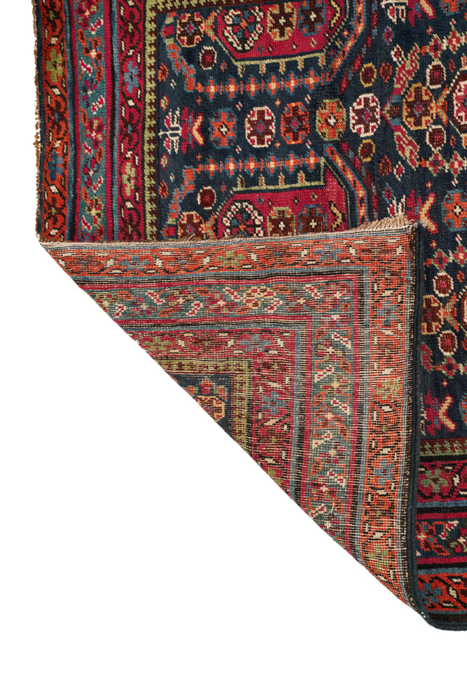 Antique Caucasian Shirvan Hallway Rug 13'6" x 3'4"