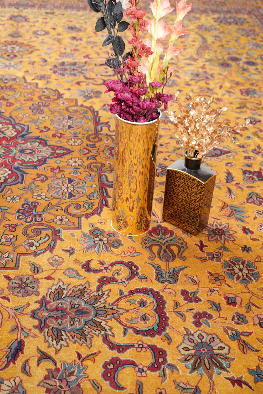 Antique Indian Agra Rug 18'4" x 15'8"